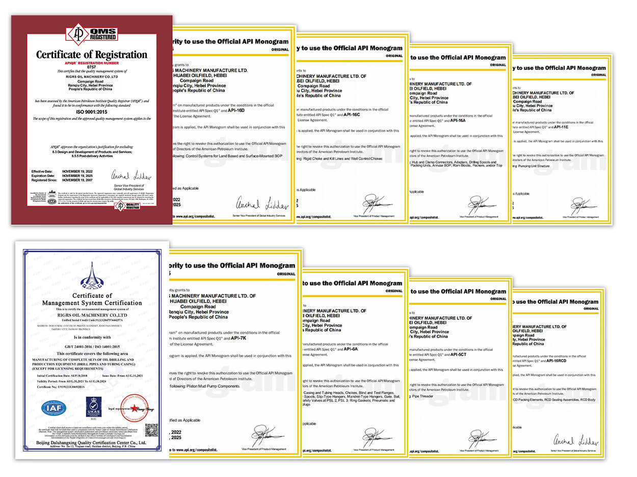 API 7K,API 5CT,API 6A